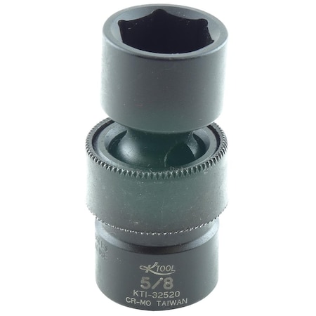 K-Tool International 3/8" Drive Impact Socket black oxide, Swivel 6Pt, 3/8"Dr, 5/8 KTI-32520